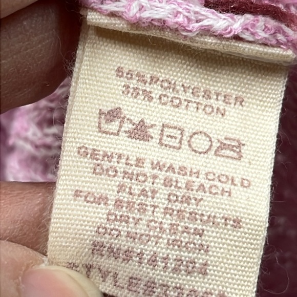 HEM & THREAD Color Block SLV Tassel Drop Shoulder Boho/Beach Pastel Sweater SZ L - Picture 14 of 16